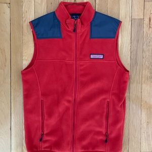 Vineyard Vines Fleece Harbor Vest, Size Small
